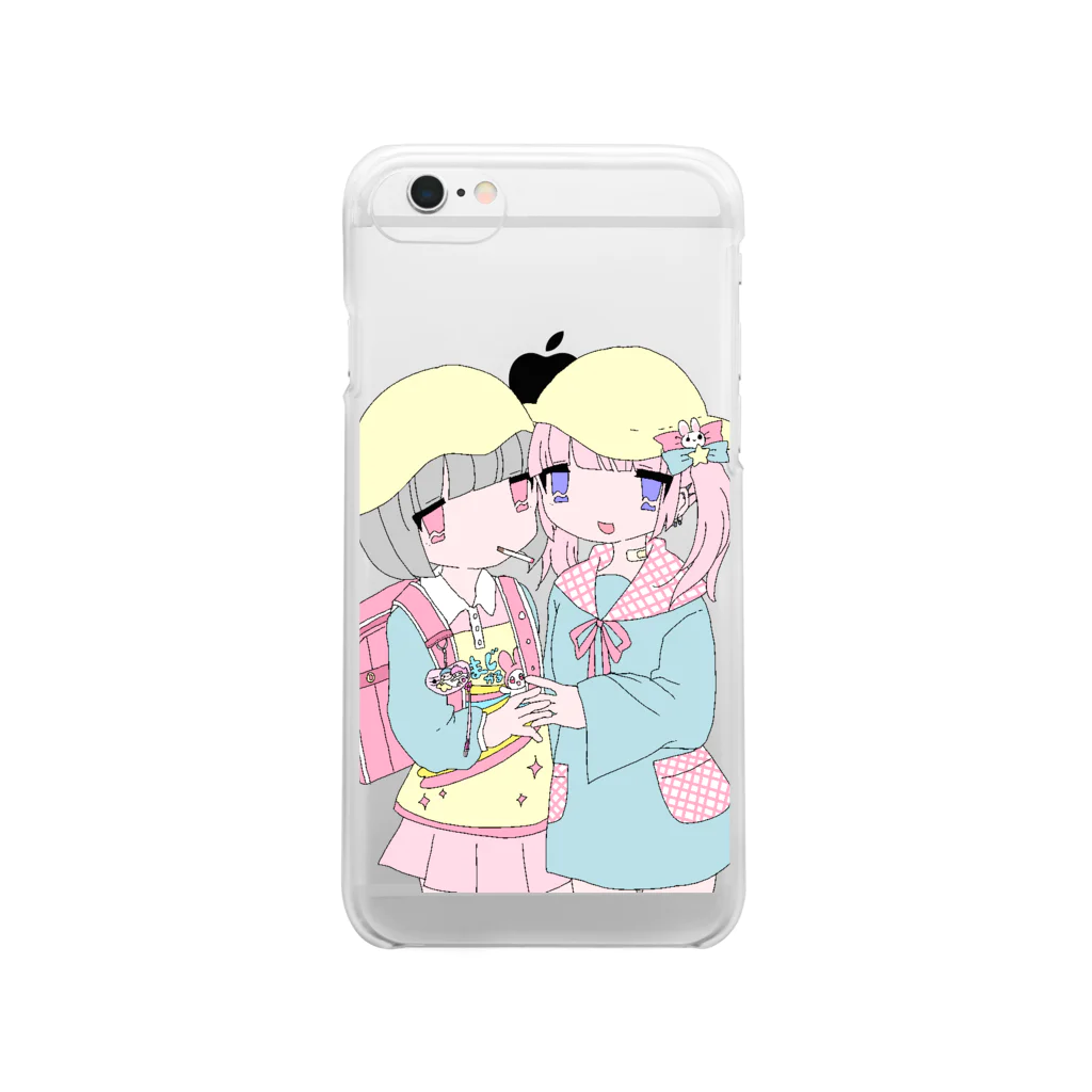 つよきで！(笑)秋葉原本部の卍女児卍 Clear Smartphone Case