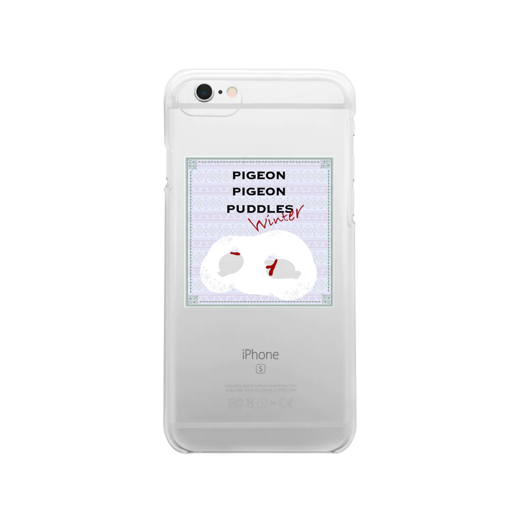 PIGEON PIGEON PUDDLESのP.P.P.Winter Clear Smartphone Case