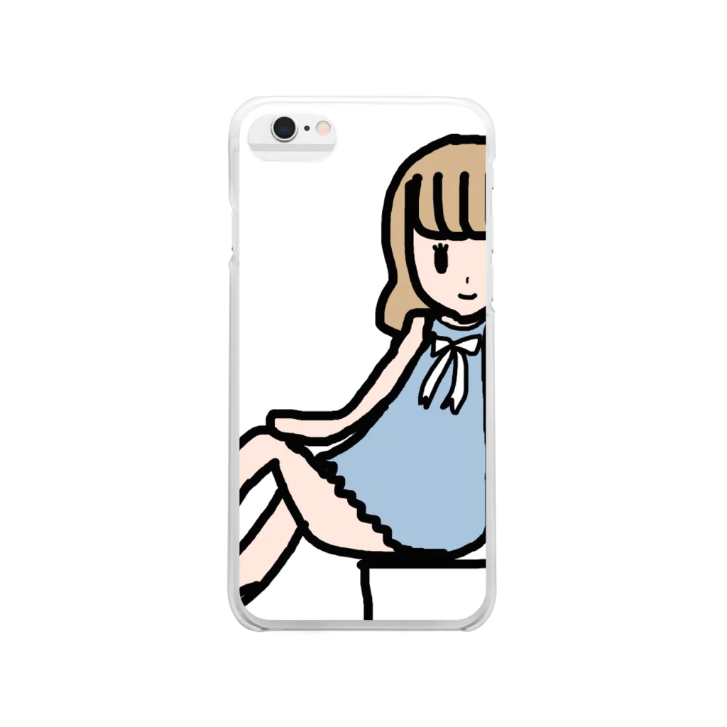 オバケユウタンSHOPのモデルさんといっしょ Clear Smartphone Case