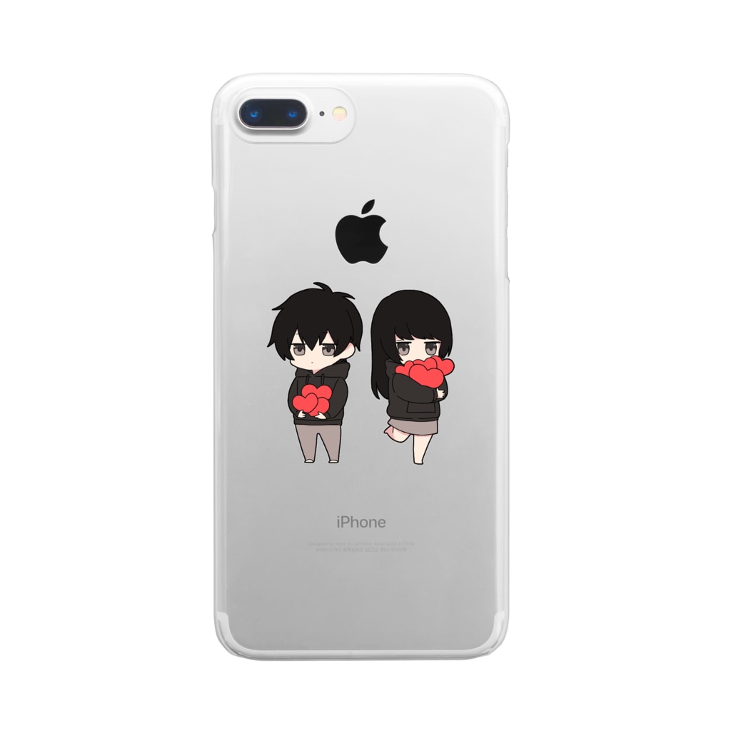 無気力カップル みしゃ恋shop Sabusuke T のクリアスマホケース Iphoneケース 通販 Suzuri スズリ