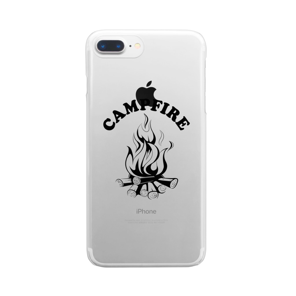 Campfire キャンプファイヤー ロゴ Clear Smartphone Cases Iphone By Dripped Dripped Suzuri