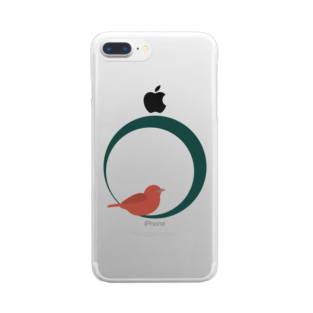 照鳥(しょうちょう)の照鳥 Clear Smartphone Case