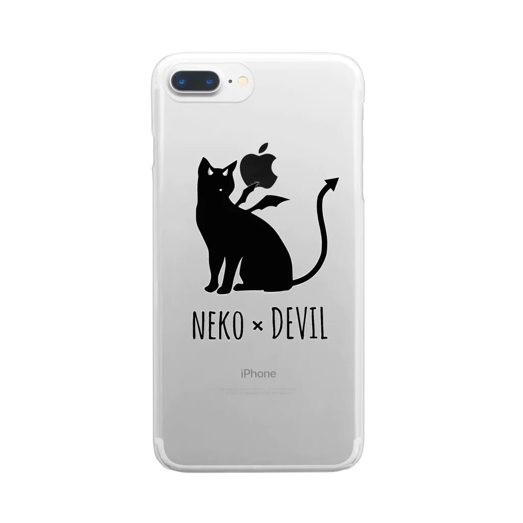 KnocKsのNEKO×DEVIL クリアスマホケース