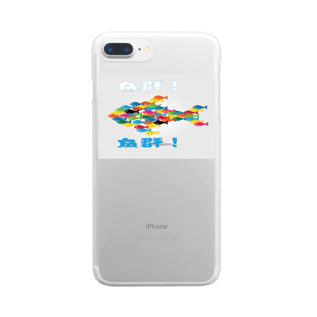 NOMAD-LAB The shopの魚群！ Clear Smartphone Case