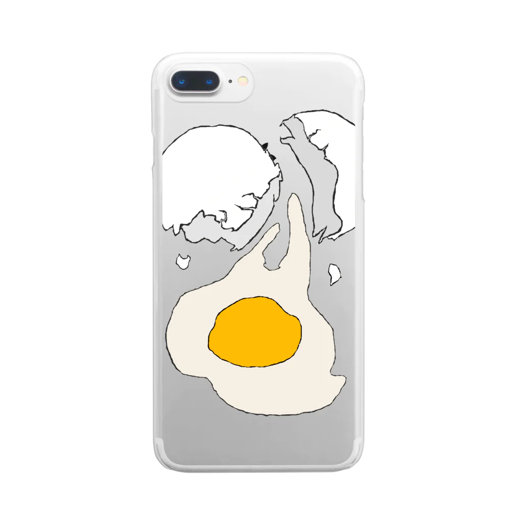 126.comの Egg broke Clear Smartphone Case