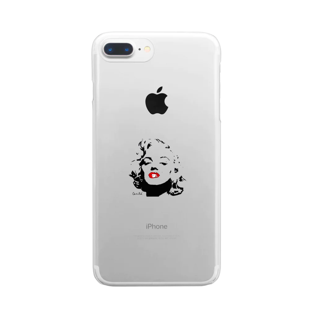 cecile__comのCecilé  × Marilyn Clear Smartphone Case