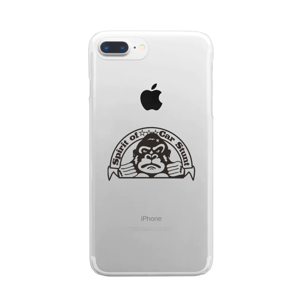 TeamLUCKY　オフィシャル・ショップのLUCKYゴリラ Clear Smartphone Case