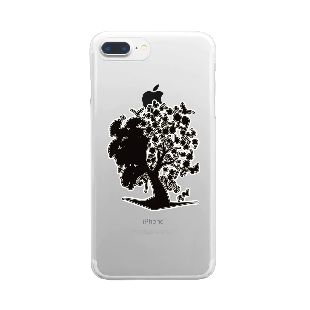 AURA_HYSTERICAのThe_Music_Tree Clear Smartphone Case