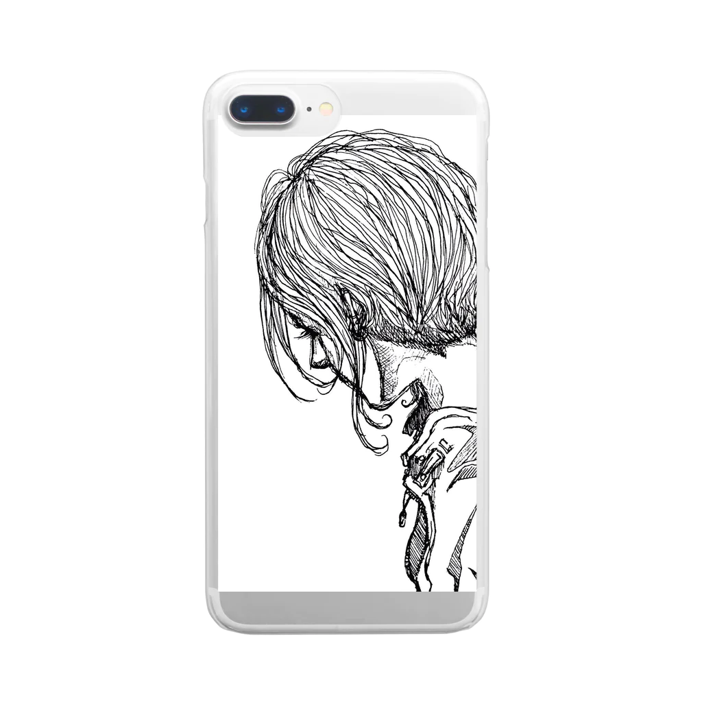 はるすけ （Halsuke）のdrawing-phoneCASE0001 クリアスマホケース