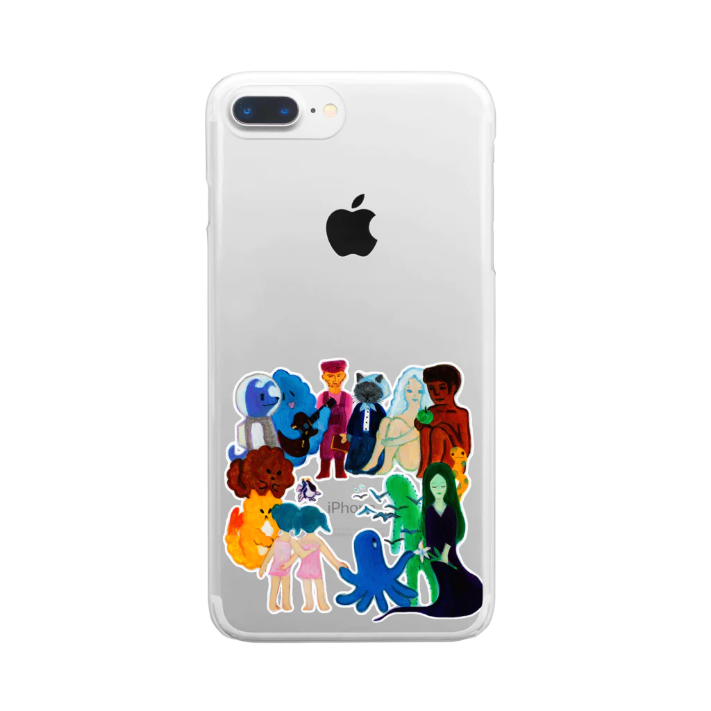 かなもけんのCharacters Clear Smartphone Case