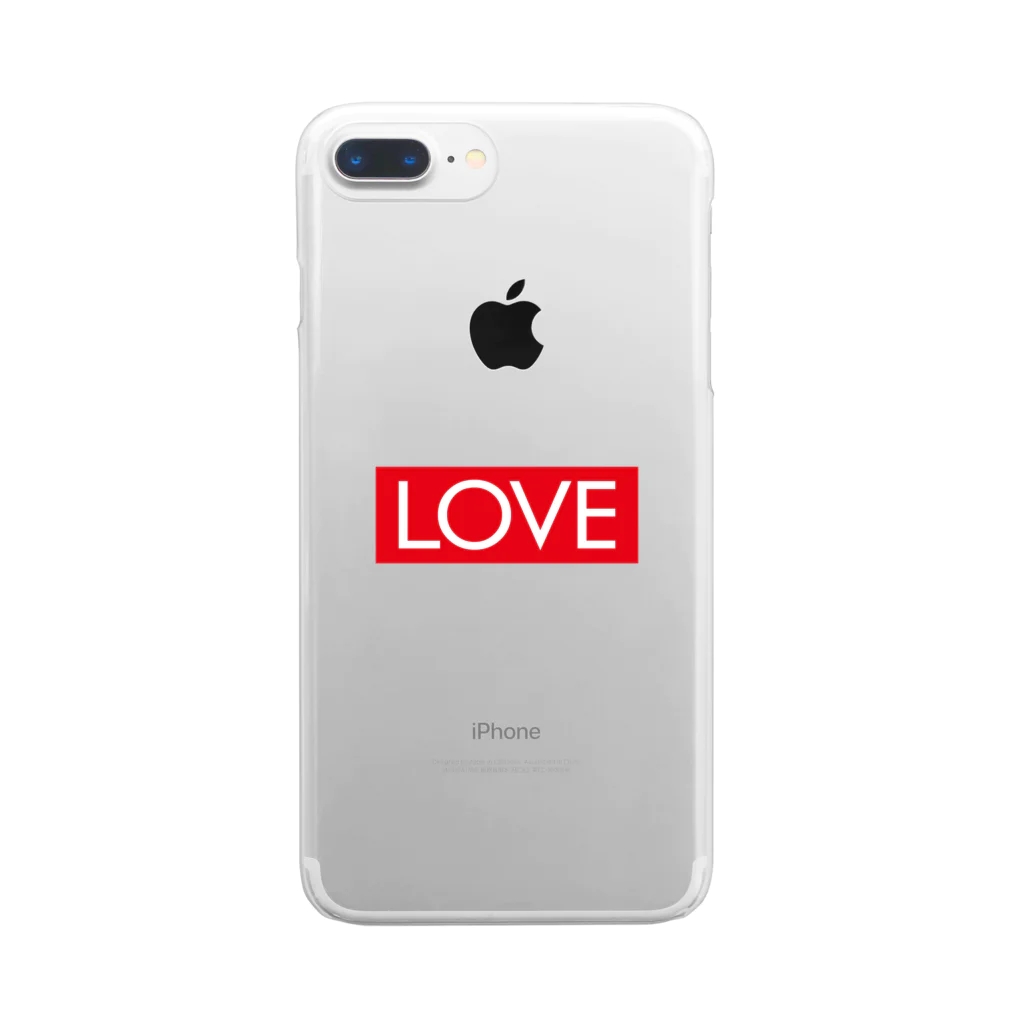 モルTのLOVE　赤ラベル Clear Smartphone Case