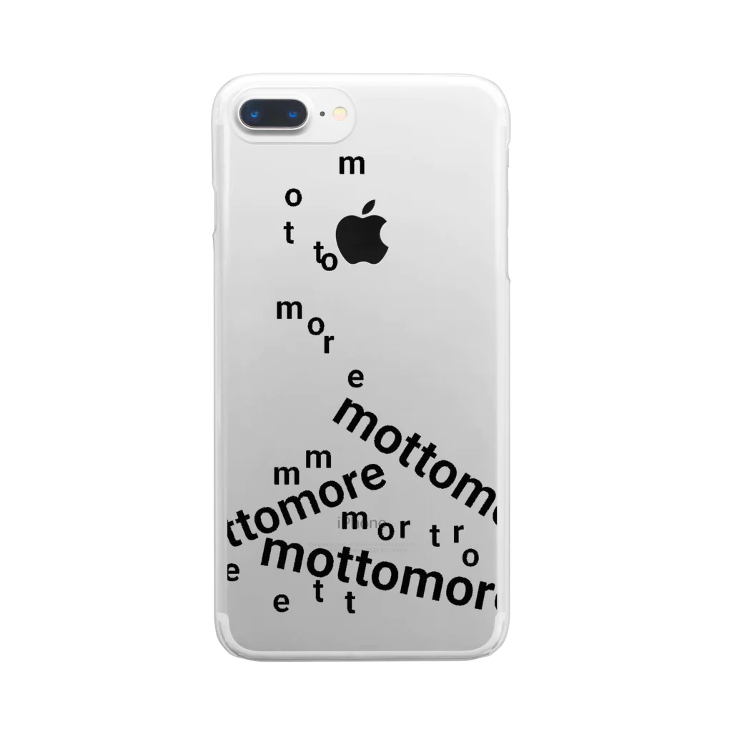 MottoMoreの降ってくるmottomore　１ クリアスマホケース