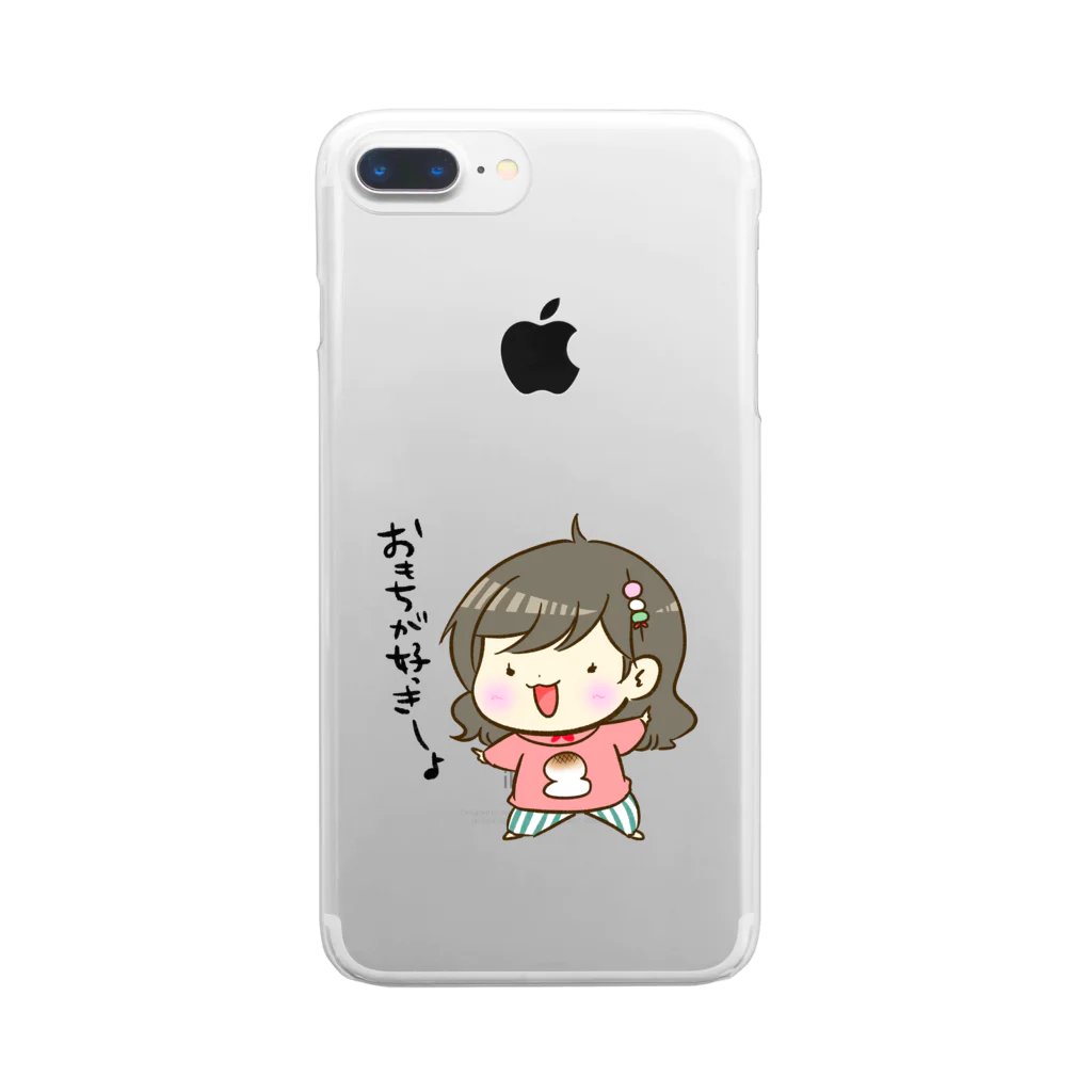 スタジオ嘉凰のもっちん擬人化 Clear Smartphone Case