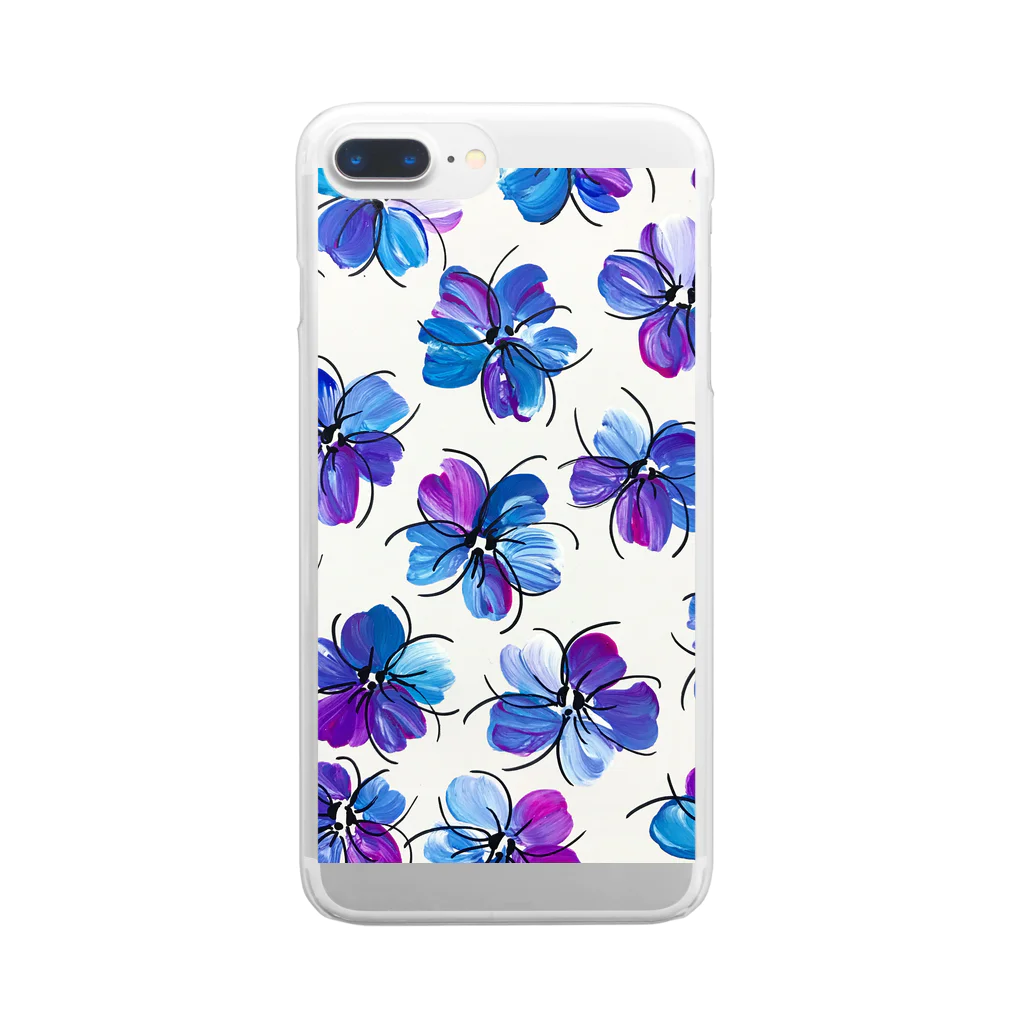 -SakiOono-のSpring flower  Clear Smartphone Case