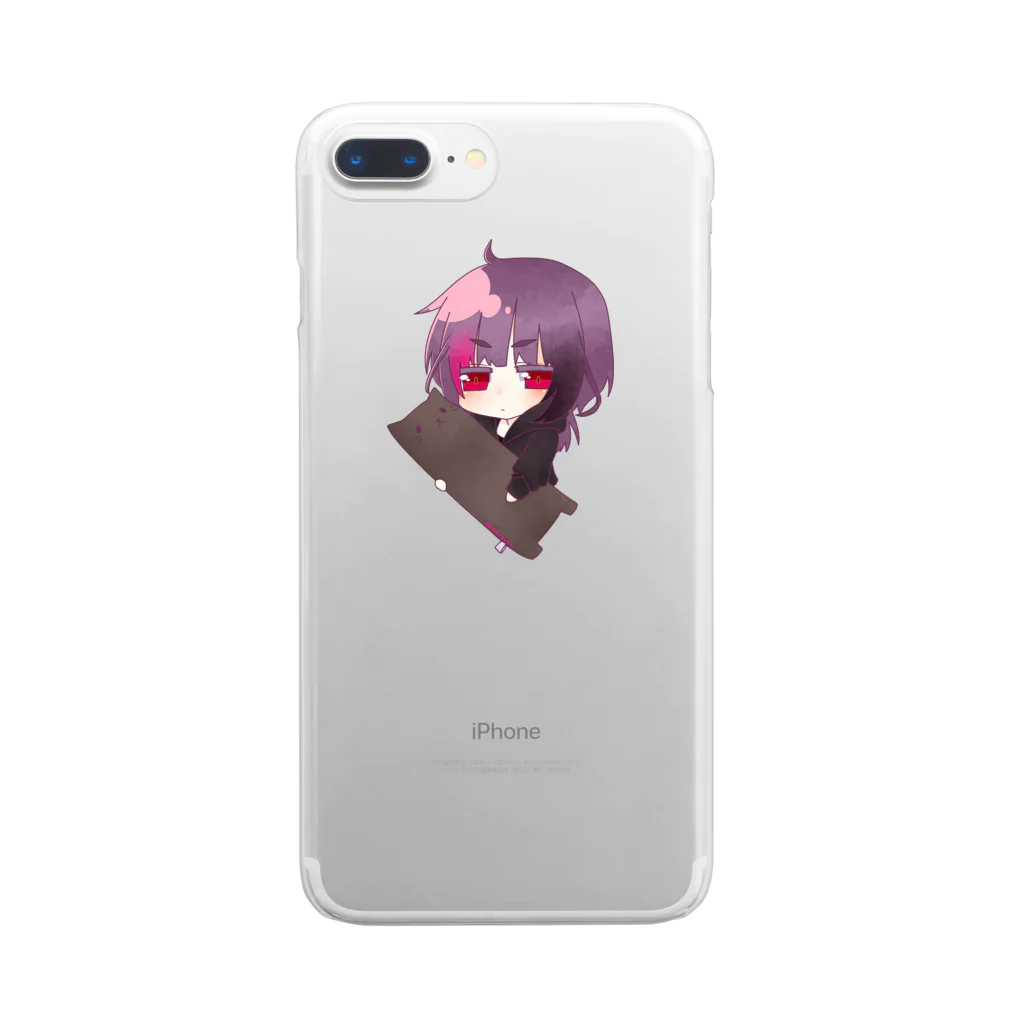 SAKUずきんのSAKUずきん(背景透過ver) Clear Smartphone Case