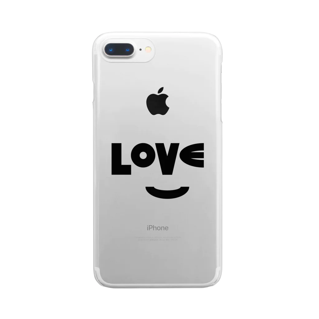 airabuwoのLOVE Clear Smartphone Case