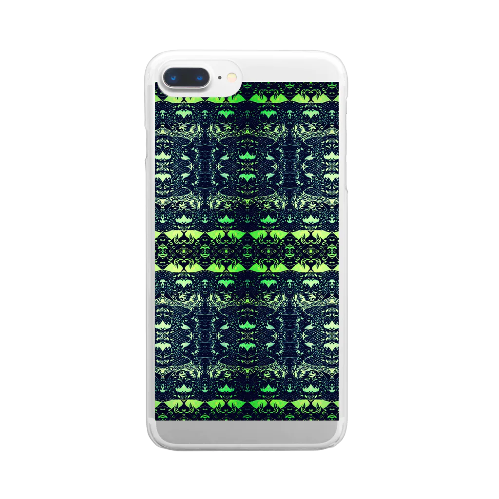 88のgreen scale Clear Smartphone Case