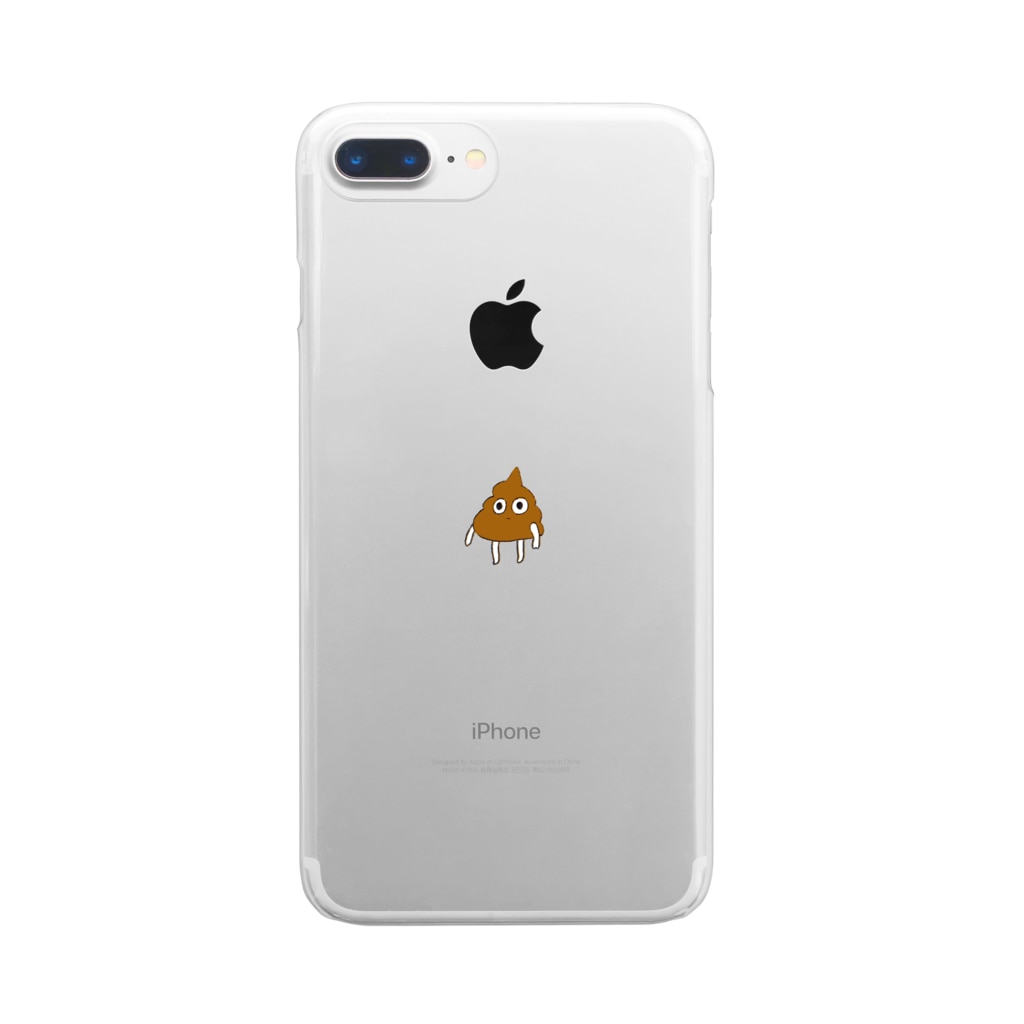 雑貨屋cobachiのうんぴすくん Clear Smartphone Case