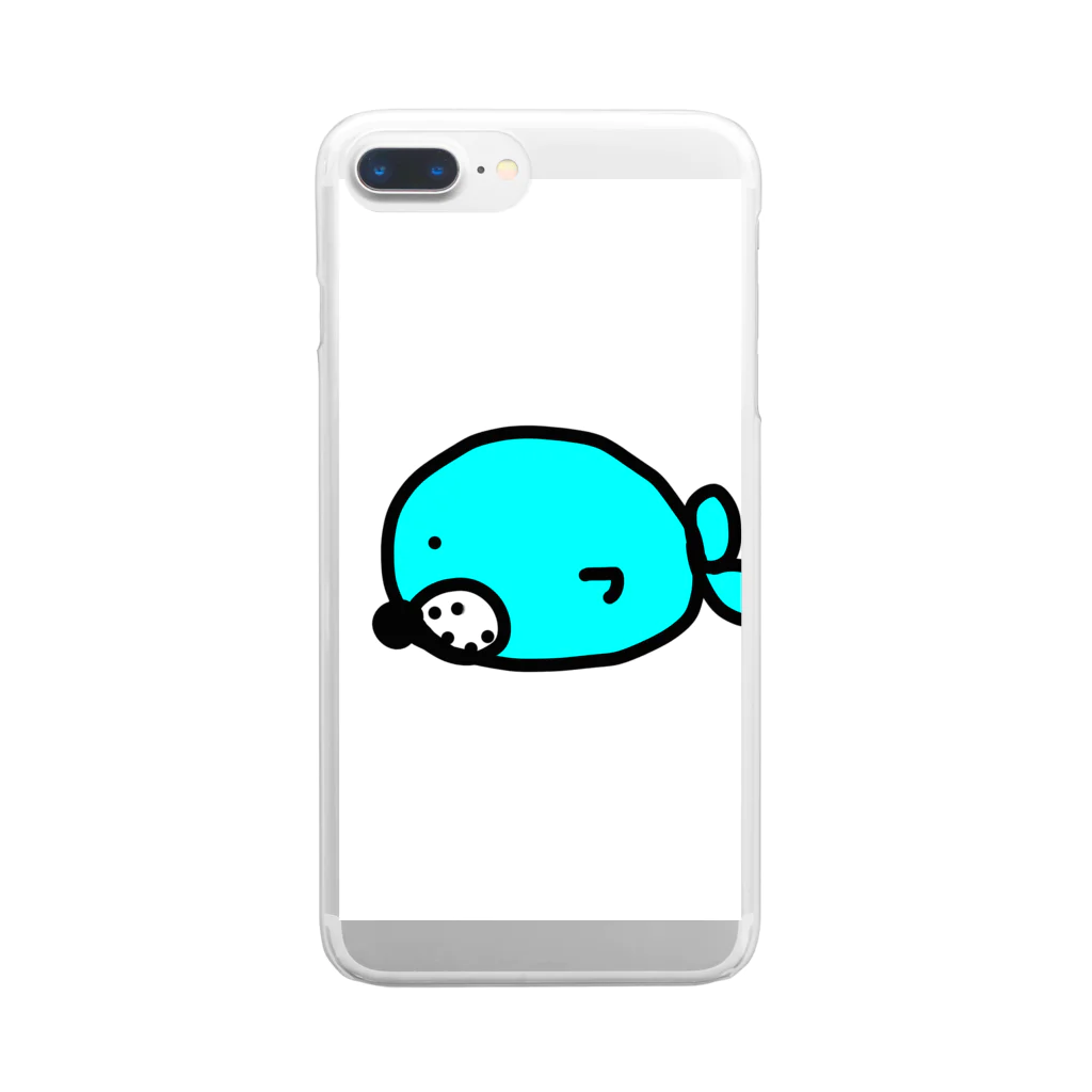 lemonのまんまるゴマちゃん Clear Smartphone Case