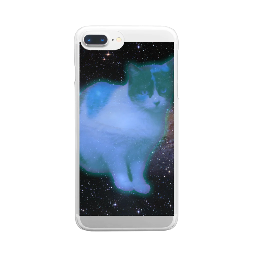 CAT CAT DOORFのMy Space Cat 1 クリアスマホケース