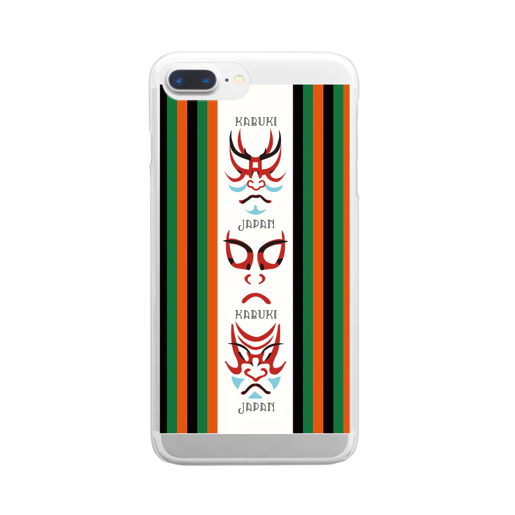 junのKABUKI Clear Smartphone Case