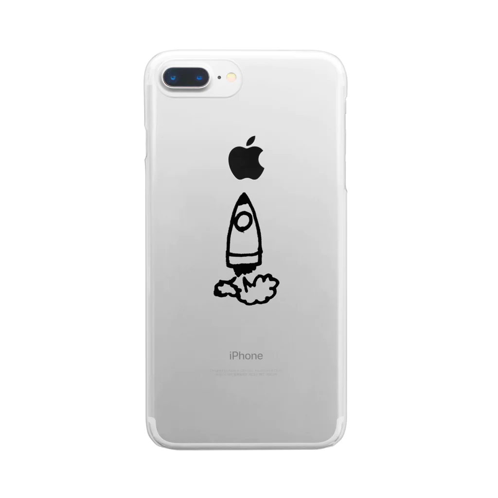 メガネと女の思い出のロケット Clear Smartphone Case