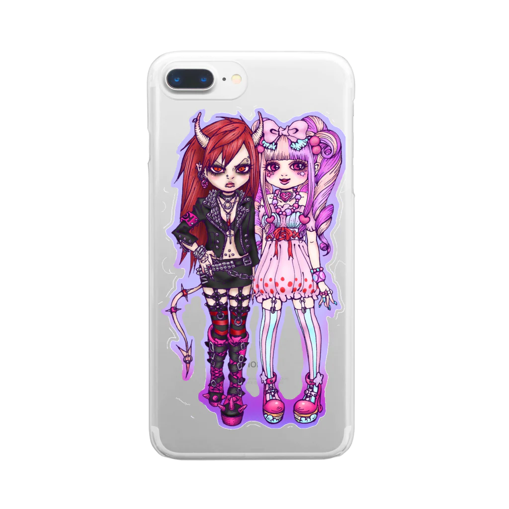 🍒CHERRY720🍒の真逆ちゃん Clear Smartphone Case