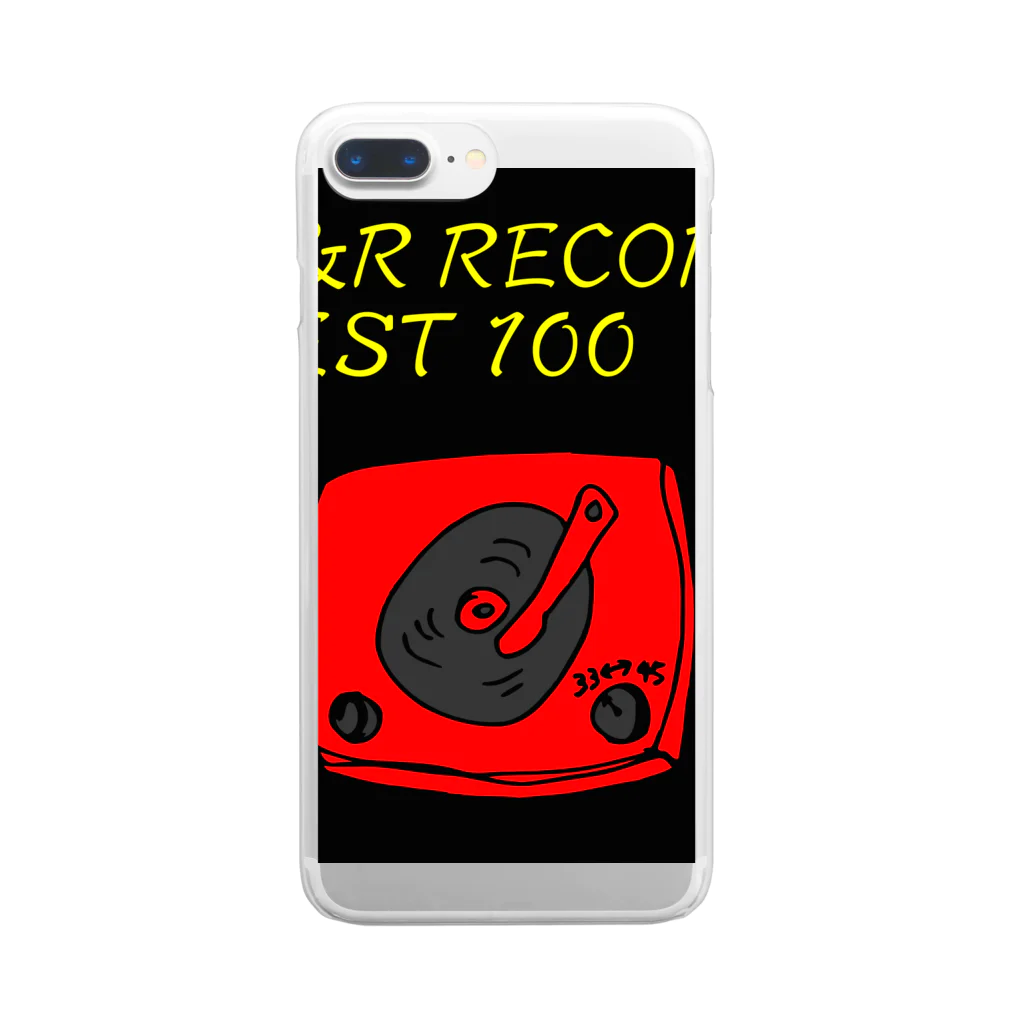 よかとロックのRock'n Roll RECORD BEST100 Clear Smartphone Case