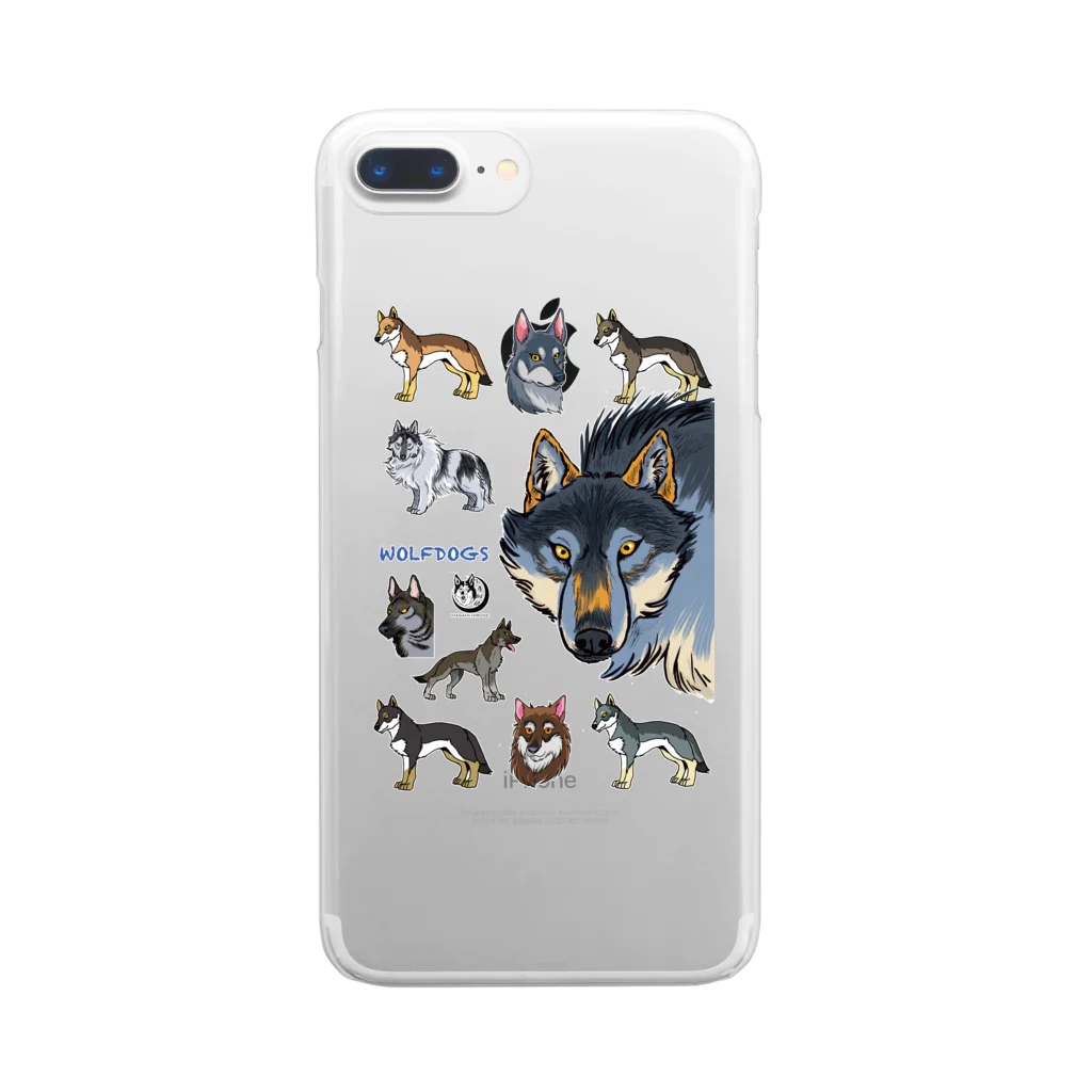 工房斑狼のWOLFDOGS Clear Smartphone Case