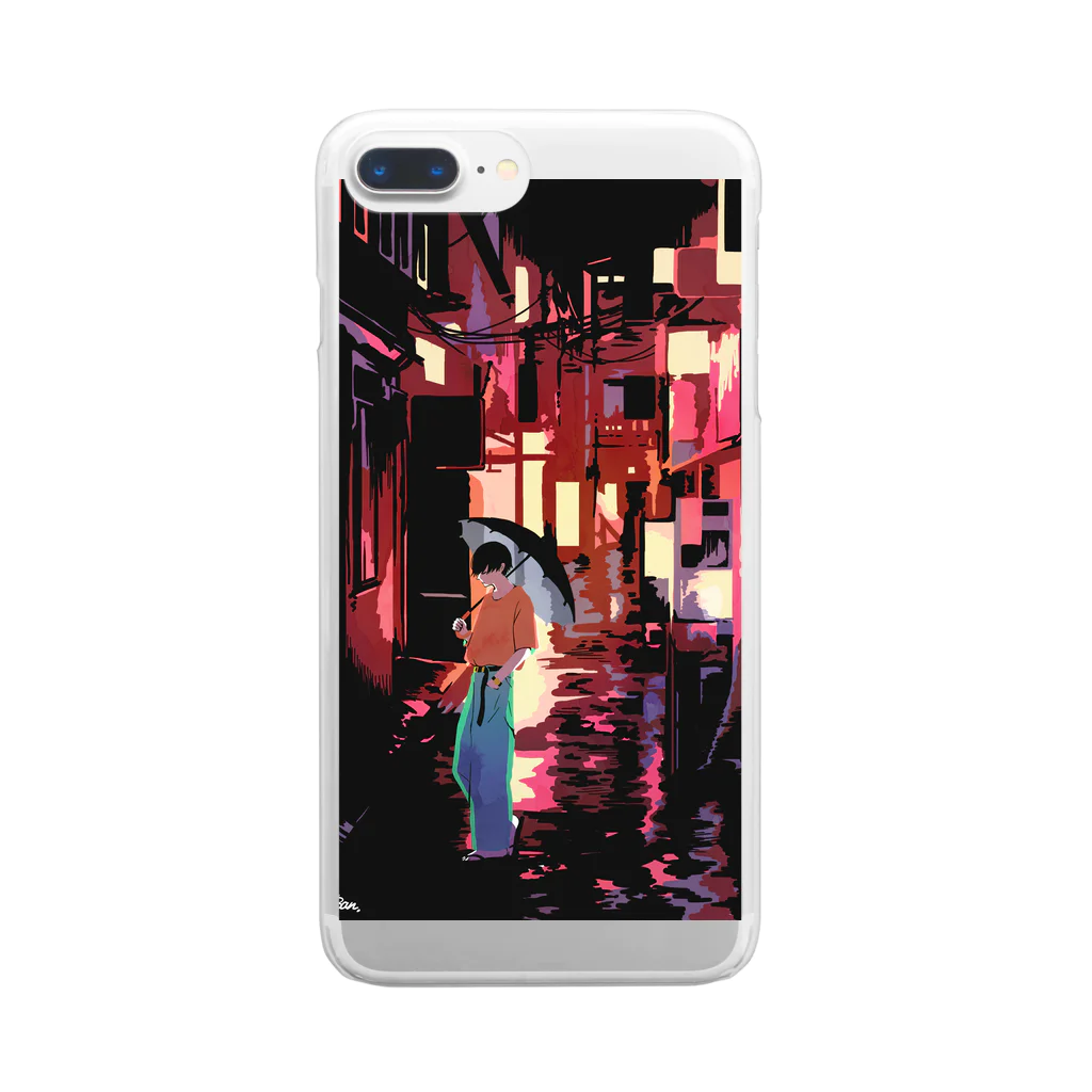 ban_goodsのrain Clear Smartphone Case