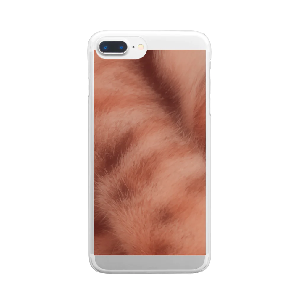 綾四季の綾四季／猫の毛色柄007 Clear Smartphone Case