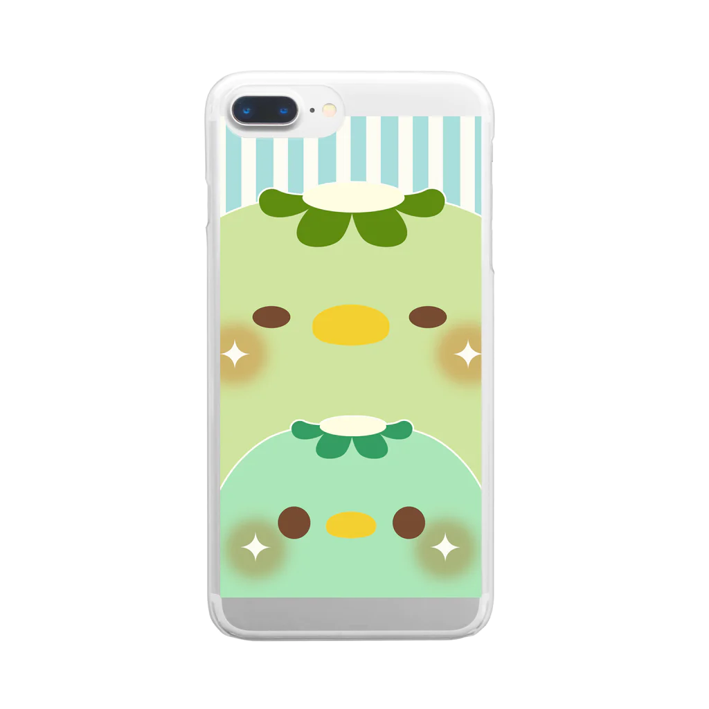 chackmo@かまってウサちゃんのchackmo カッパ Clear Smartphone Case