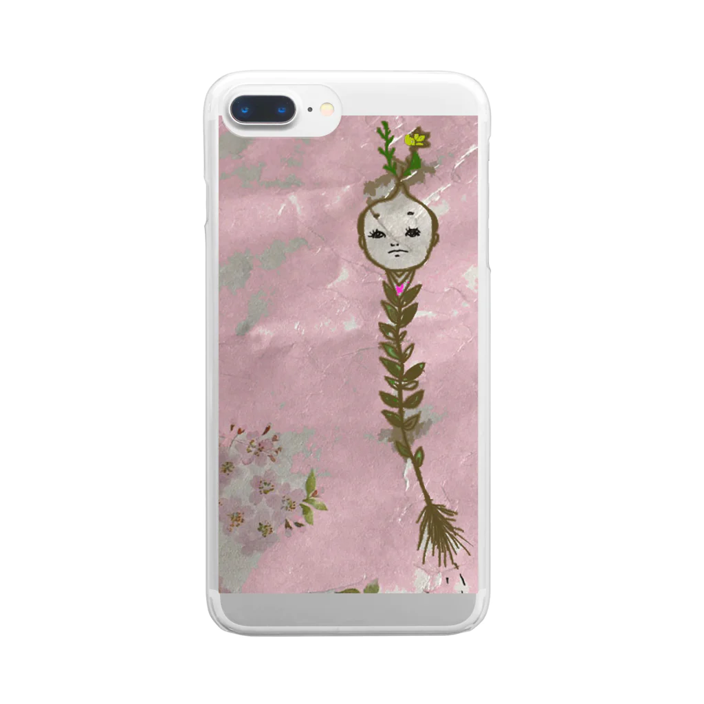 ミドリスの花見の殿 Clear Smartphone Case