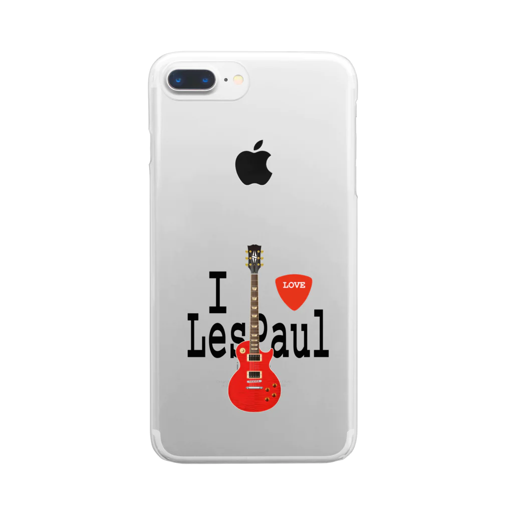 ＯＫダイレクト　powered by SUZURIのI LOVE LesPaul クリアスマホケース