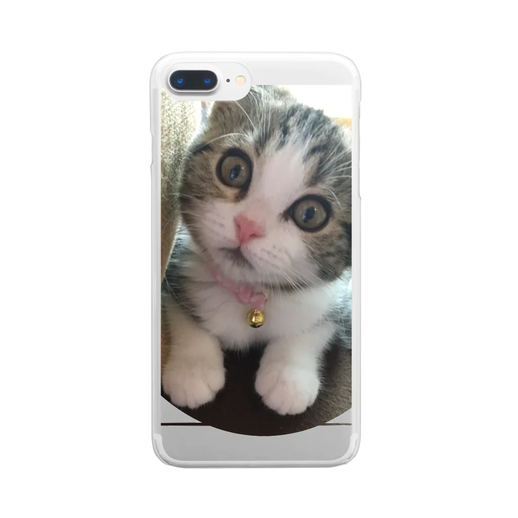 チルドレンの可愛い猫 Clear Smartphone Case