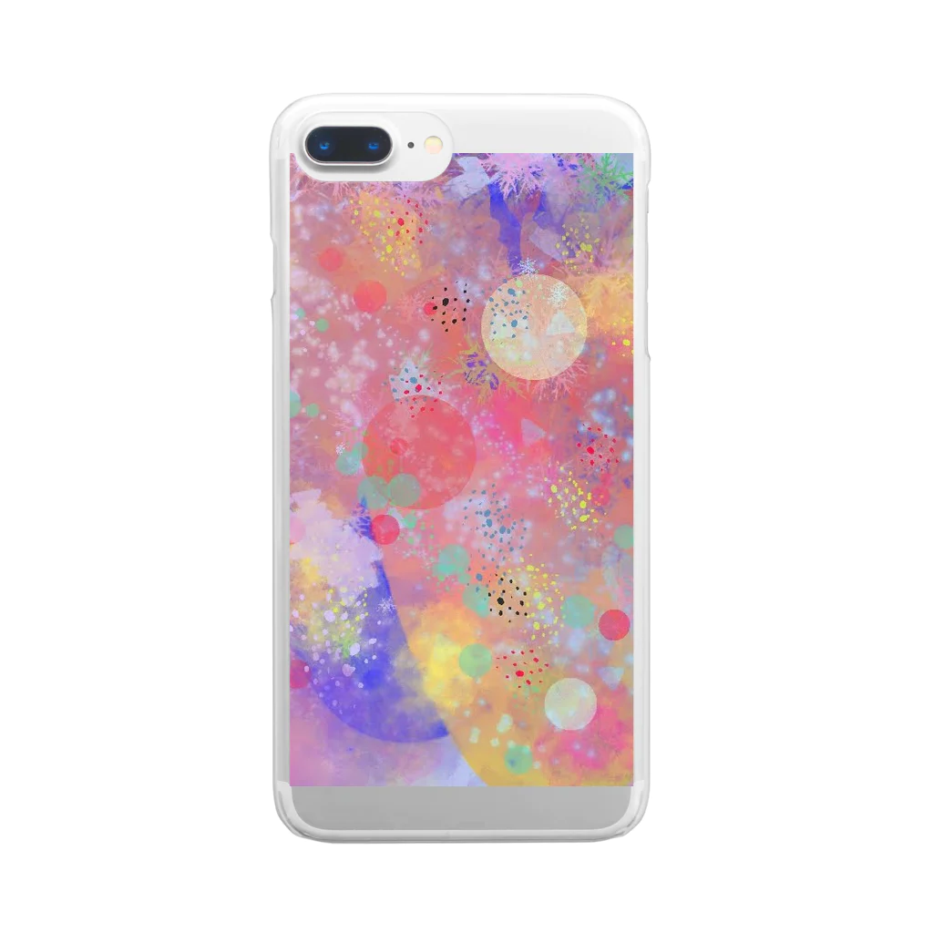 デザイナーリトマム⭐のおみせのMiyabi na Bonnoh by Little Mom Clear Smartphone Case