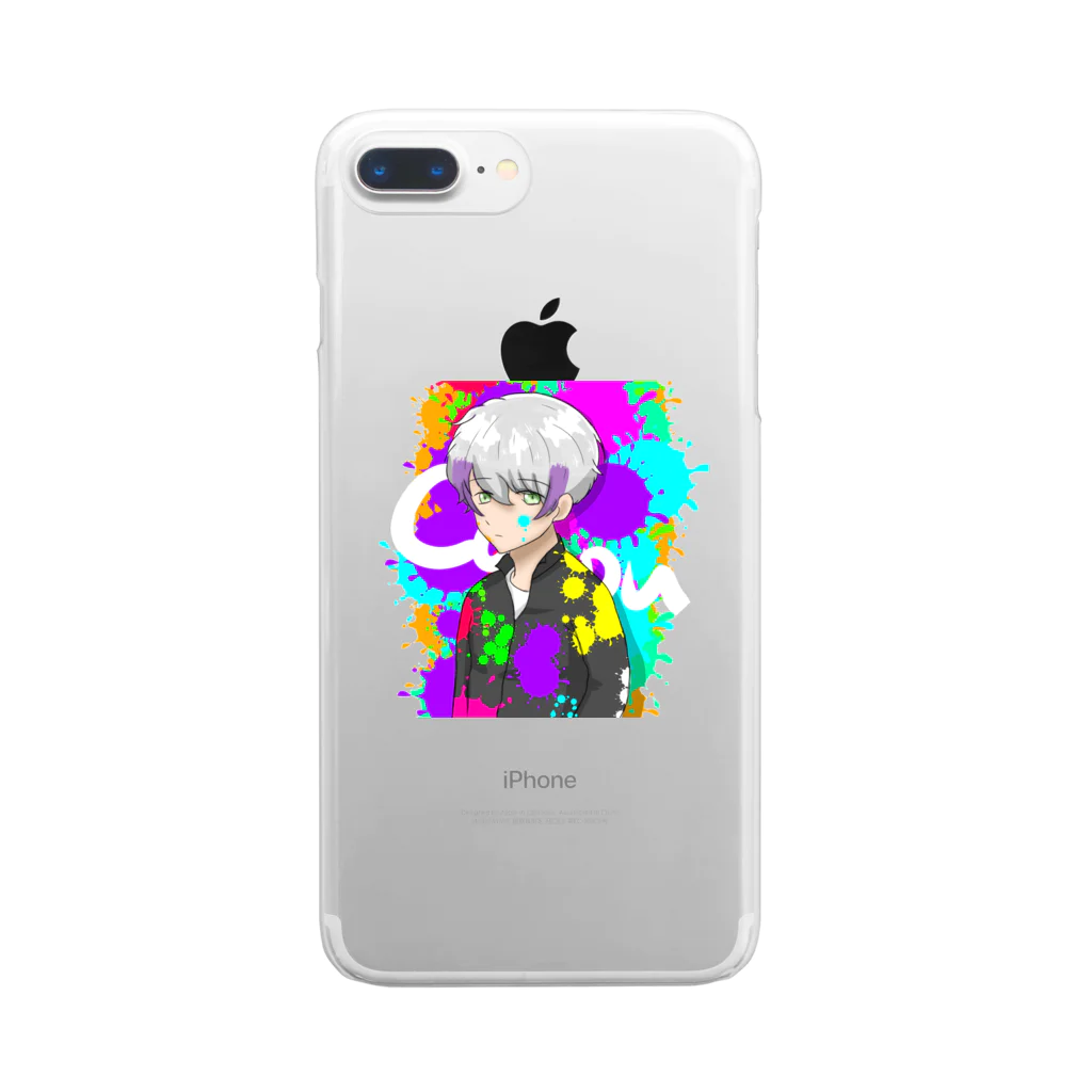 かぷのsummer 2018 (ink) Clear Smartphone Case