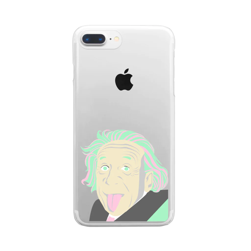 ainojimaのALBERT EINSTEIN Clear Smartphone Case