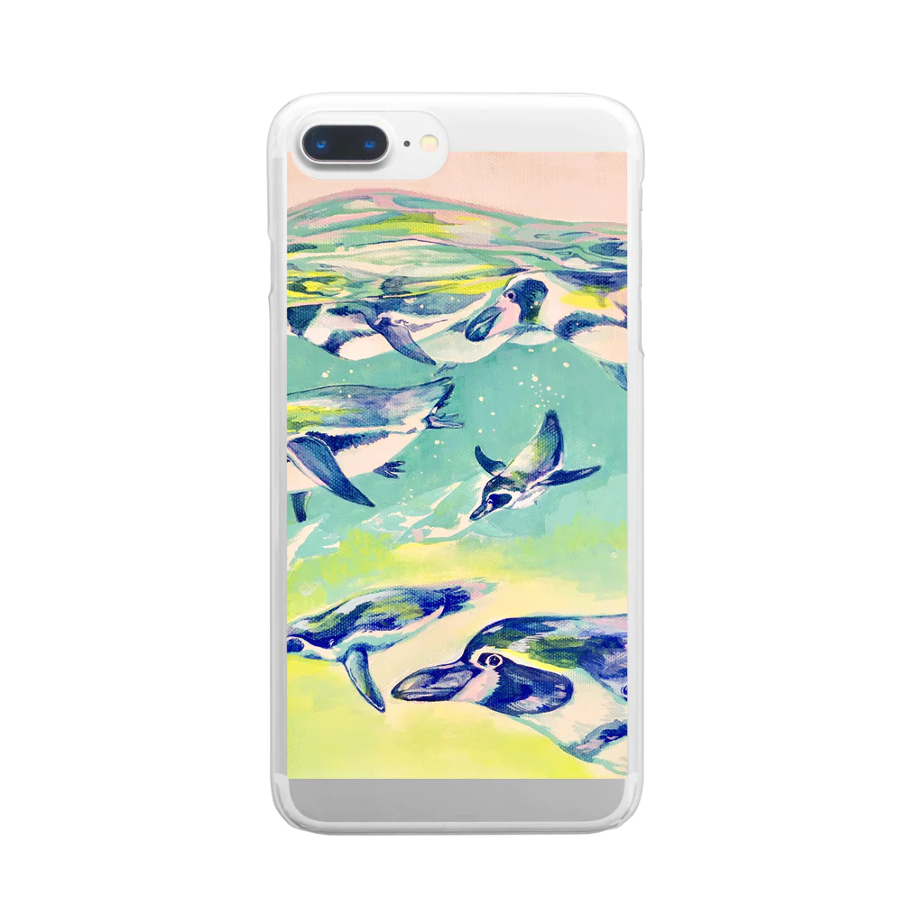 のいのペンギン・ジェット Clear Smartphone Case