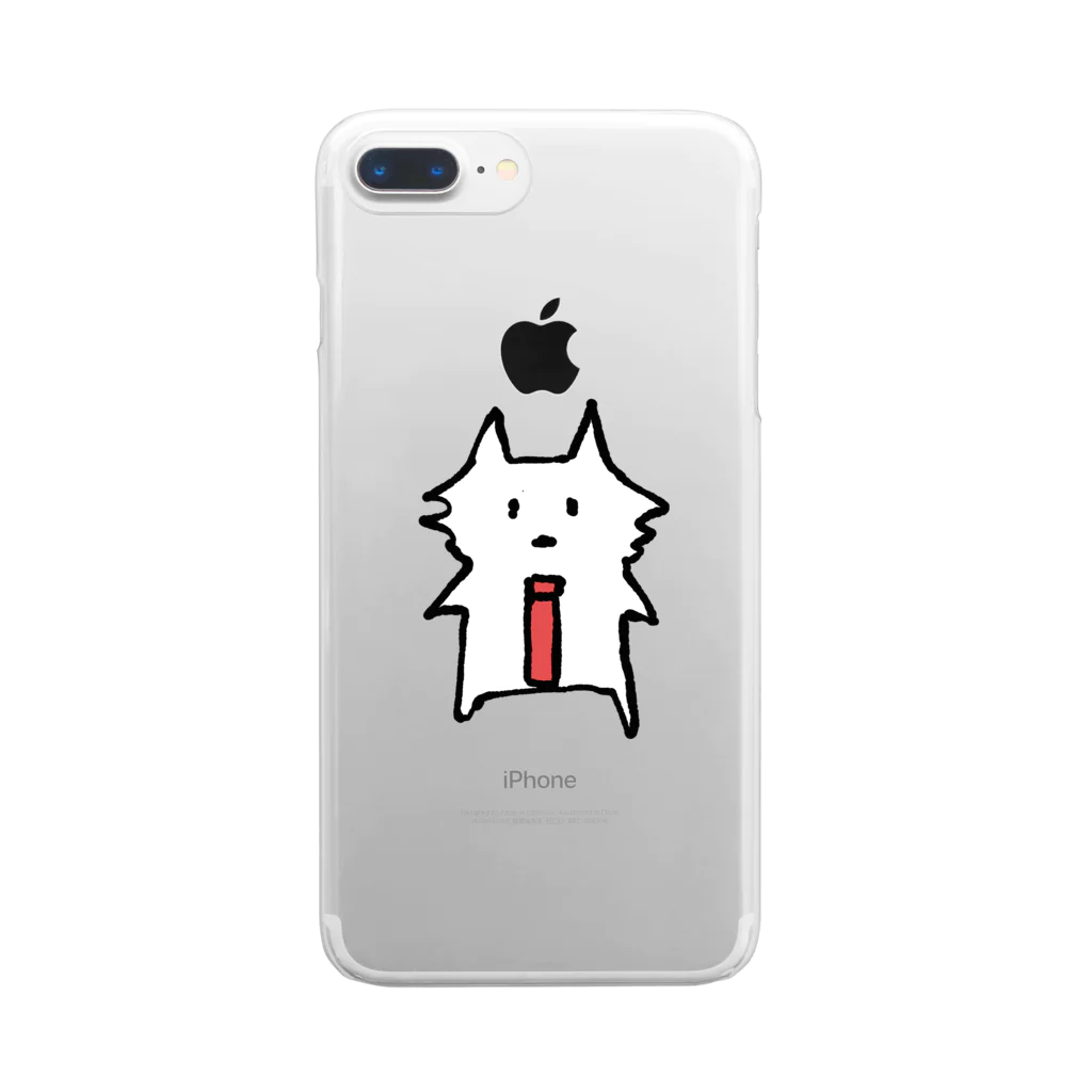 サコツヤのサコツネコ（文字なし） Clear Smartphone Case