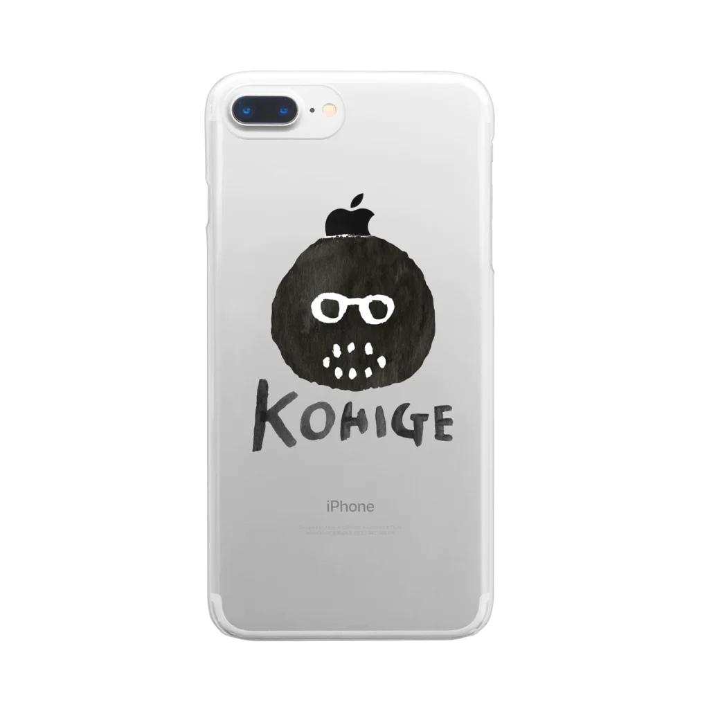 gokenncyou_1231の黒髭ロゴ Clear Smartphone Case