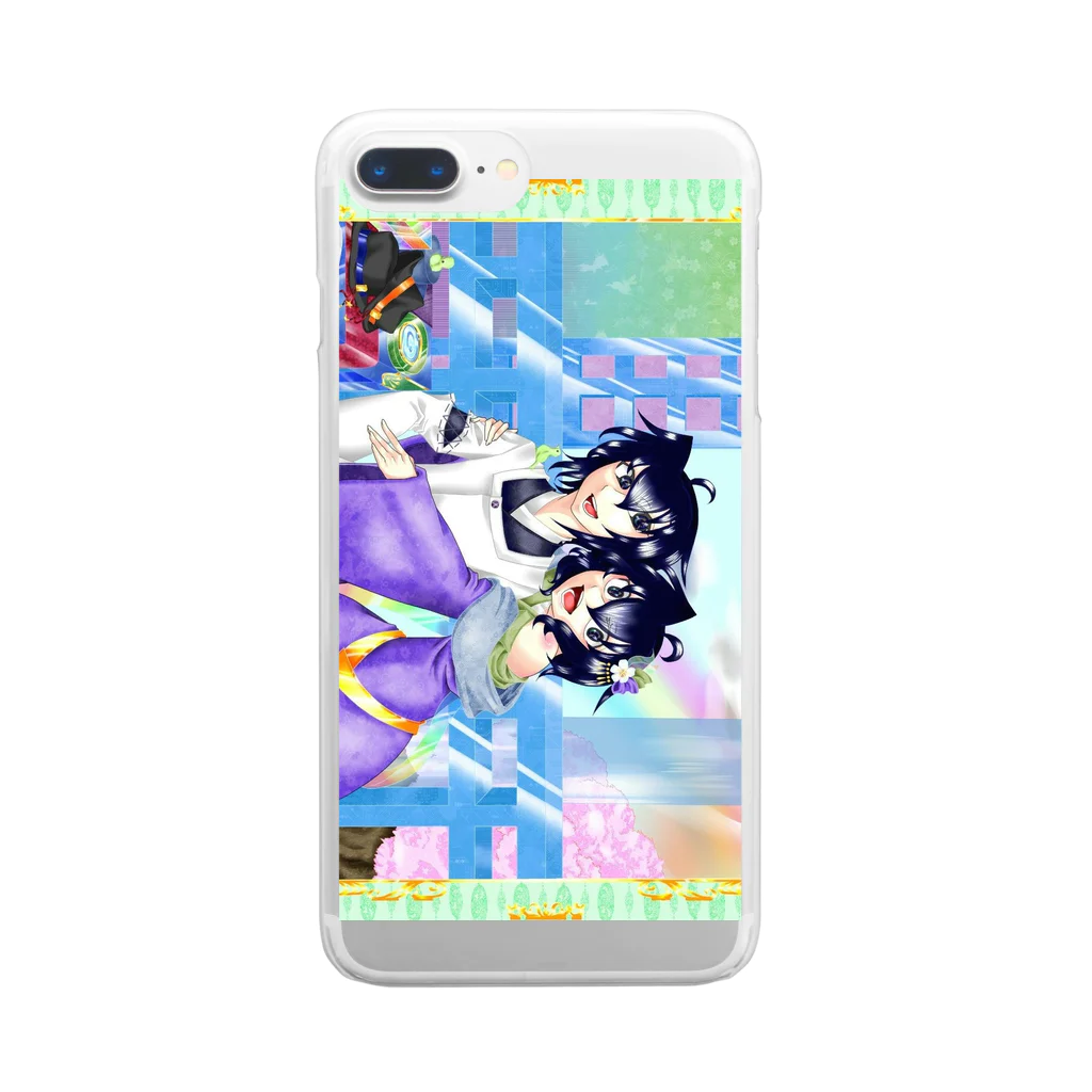 桜さつき と 神楽鈴の恋と明 Clear Smartphone Case