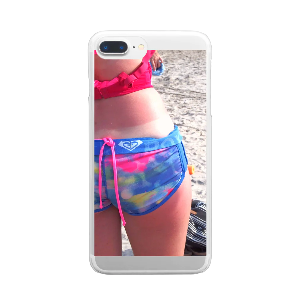 藁の家のSUMMER HOT HIP Clear Smartphone Case