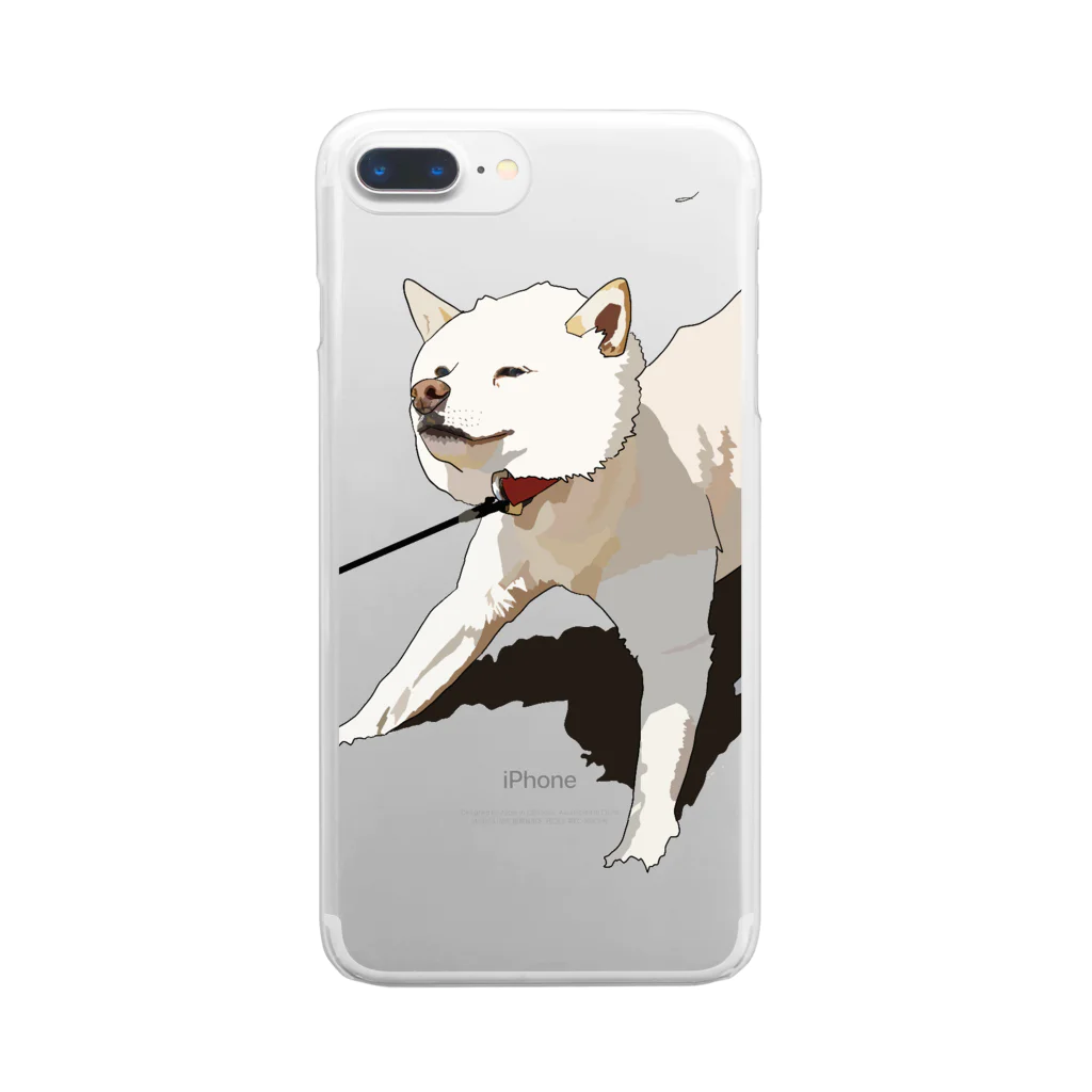 アニマル〜のいやいや犬🐶 Clear Smartphone Case