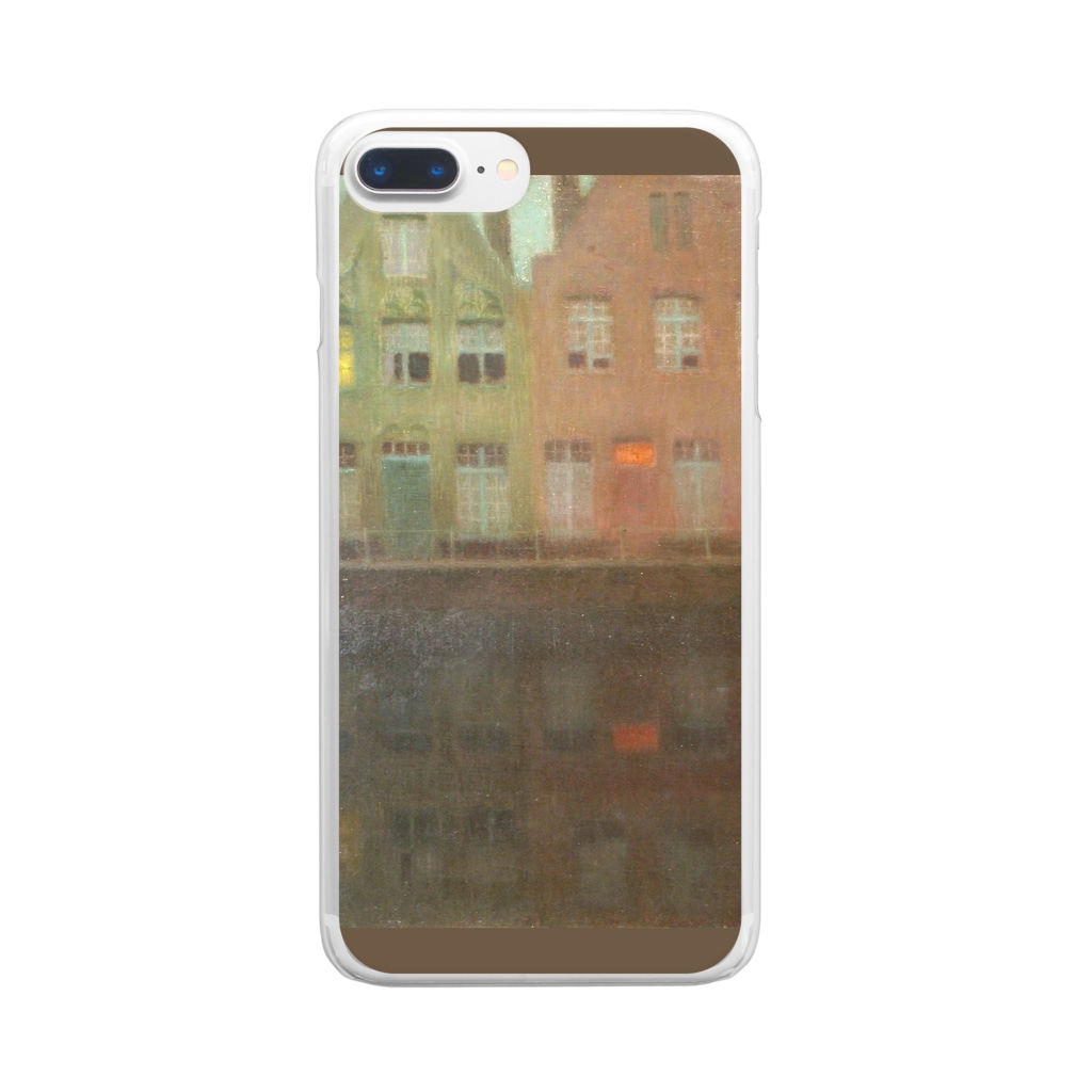 SONOTENI-ARTの020-002　アンリ・ル・シダネル　『岸壁』　クリア　スマホケース　iPhone 8Plus/7Plus/6sPlus/6Plus専用デザイン　CC6 Clear Smartphone Case
