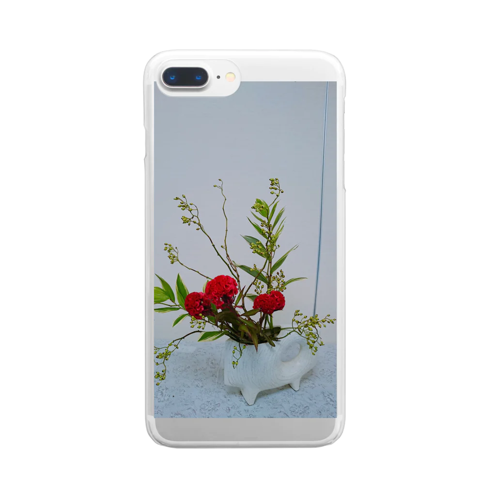 misaoの生け花 Clear Smartphone Case