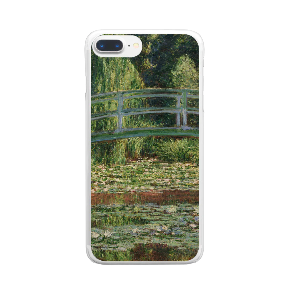 SONOTENI-ARTの004-014　クロード・モネ　『ジヴェルニーの日本の橋と睡蓮の池』　クリア　スマホケース　iPhone 8Plus/7Plus/6sPlus/6Plus専用デザイン　CC6 クリアスマホケース