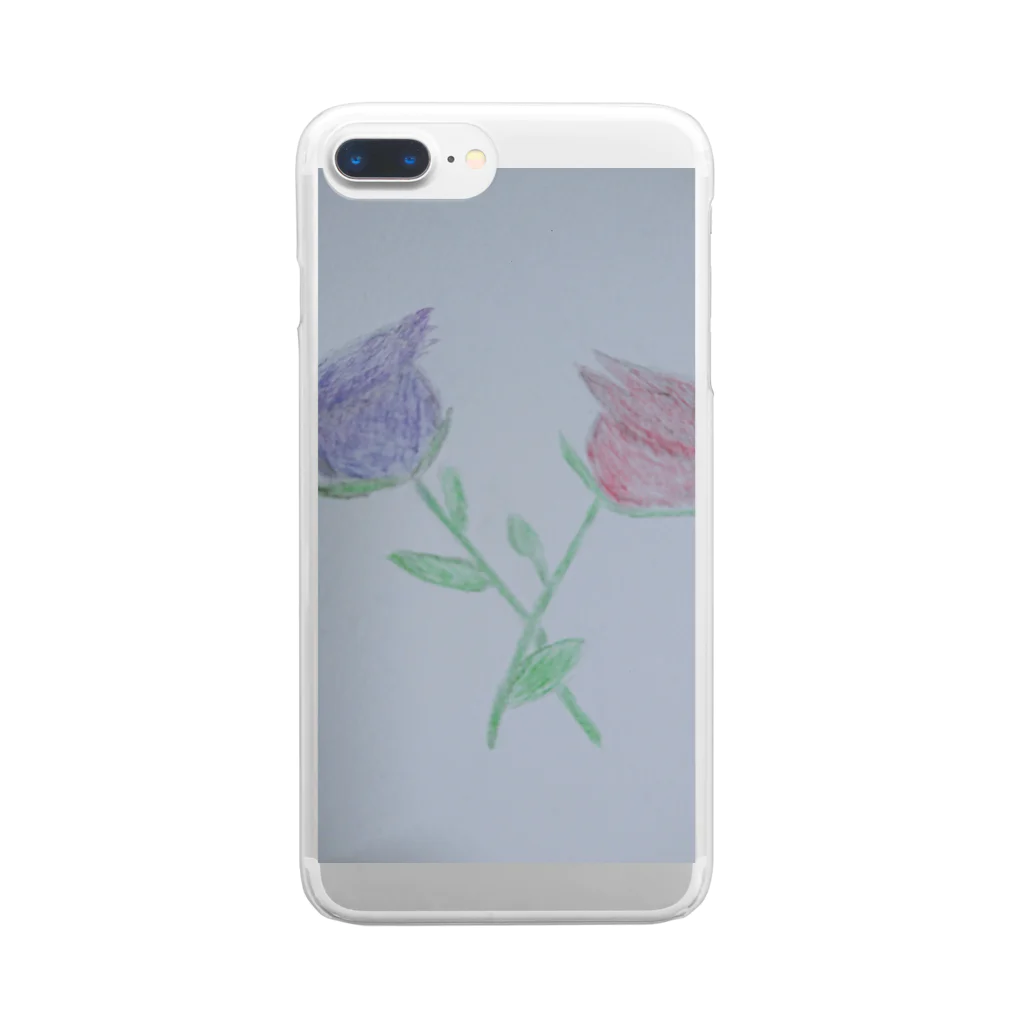 -origin-の薔薇 Clear Smartphone Case