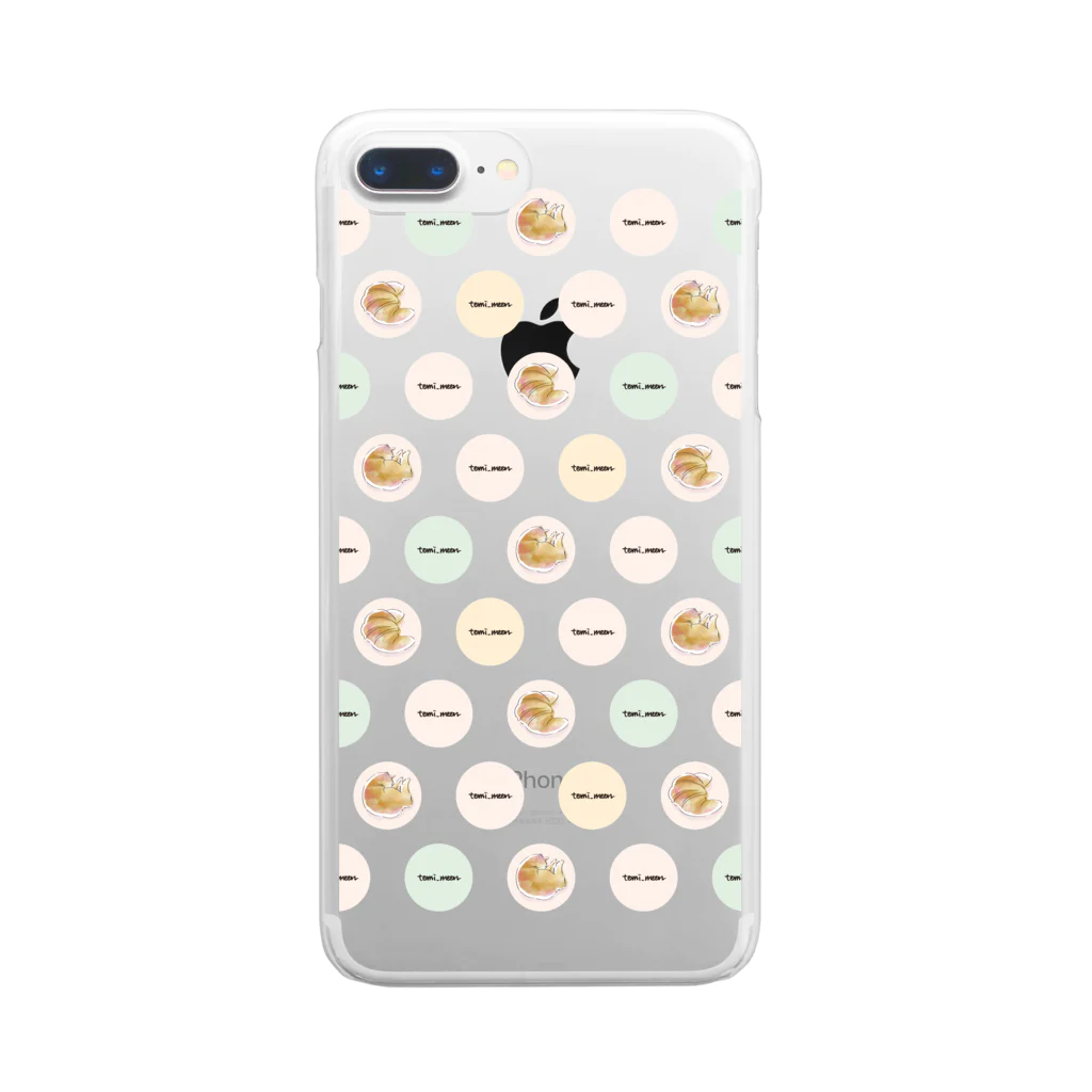 tomi_moonの【tomi_moon】柴犬クロワッサン Clear Smartphone Case