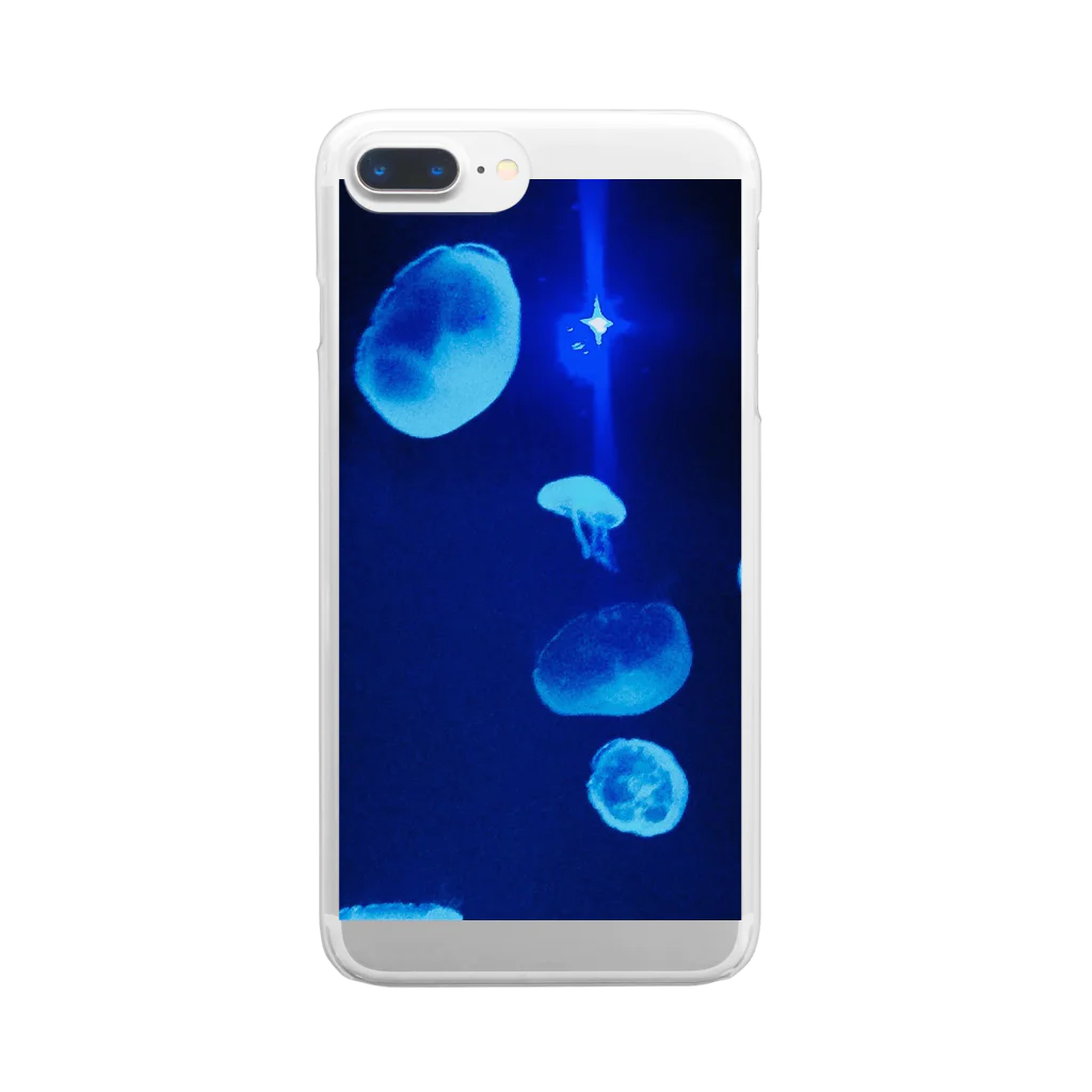 nasucoの夜のくらげ。 Clear Smartphone Case